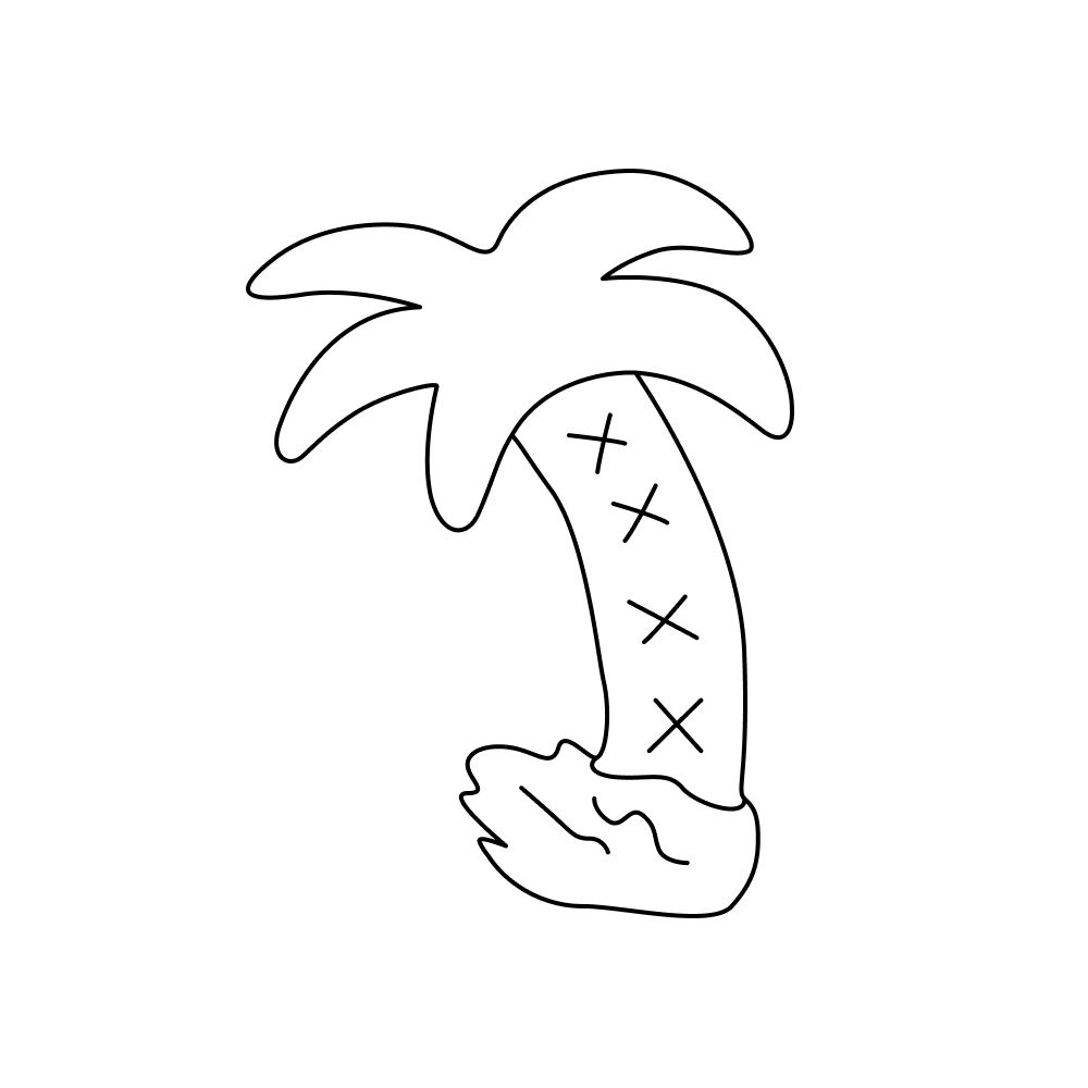 Block Palm Crossmark_outlined